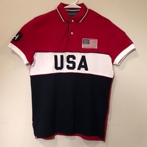 Tommy Hilfiger Vintage Polo Mens Classic USA